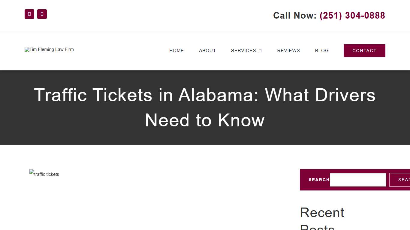 Traffic Tickets in Alabama: What Drivers Need to Know - TIM FLEMING LAW FIRM